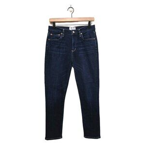 Agolde Women's High Rise Jeans - Dark Blue
